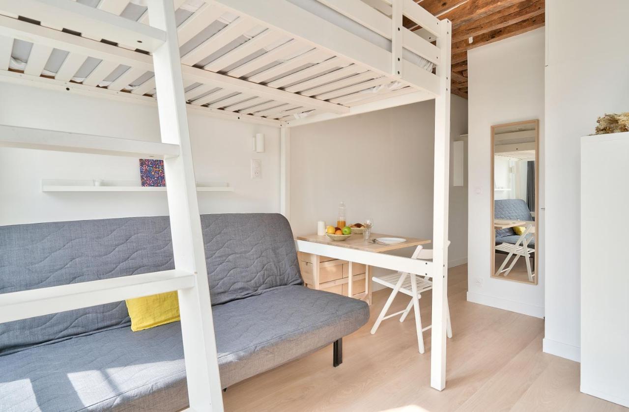 Stylish Mezzanine Studio In The Heart Of Paris 3F Exteriör bild
